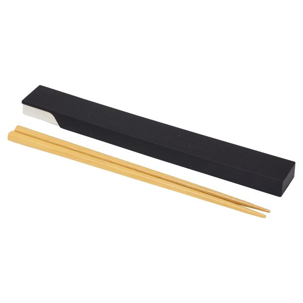 MIYS箸・箸箱セット22.5cm　ブラック