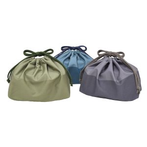 【美品】Y's for menブローチ 巾着付き メッシュバッグ トライアングル型(小）インポーチ付き