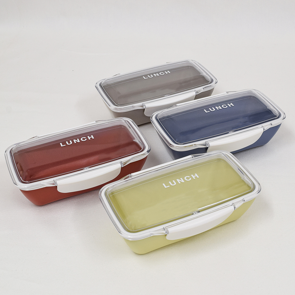 Yes Studio 丈夫なプラスチックランチボックス 電子レンジ対応 お出かけ用 24オンス ピンク 並行輸入 ポイント最大10倍！11日1：59まで弁当箱 1段